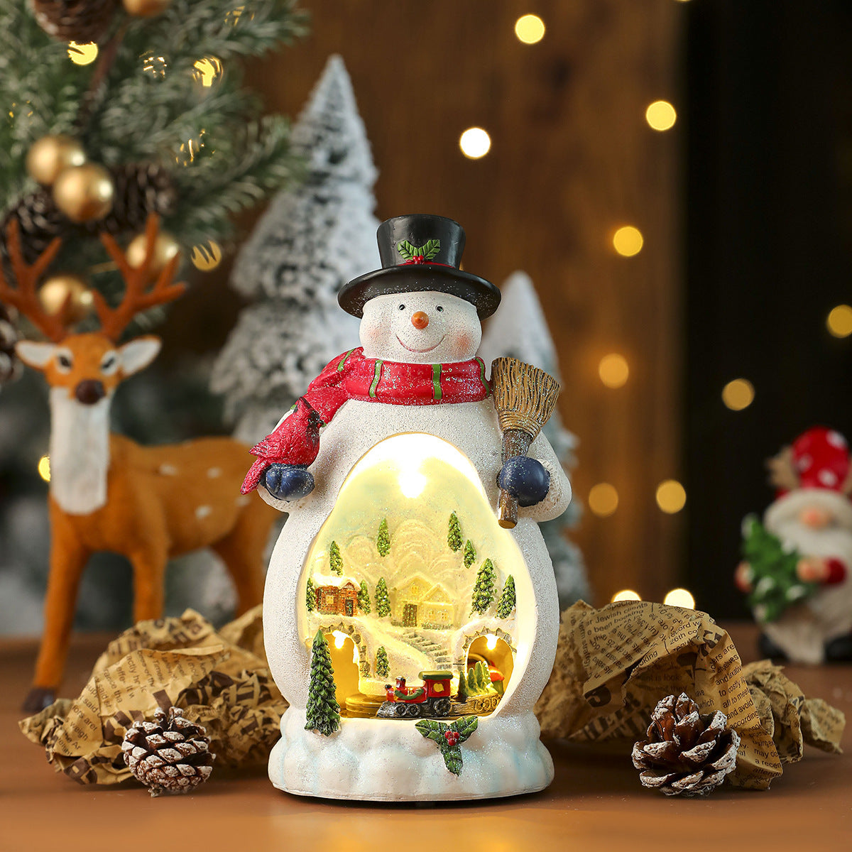 SantaSpin LED Ornament