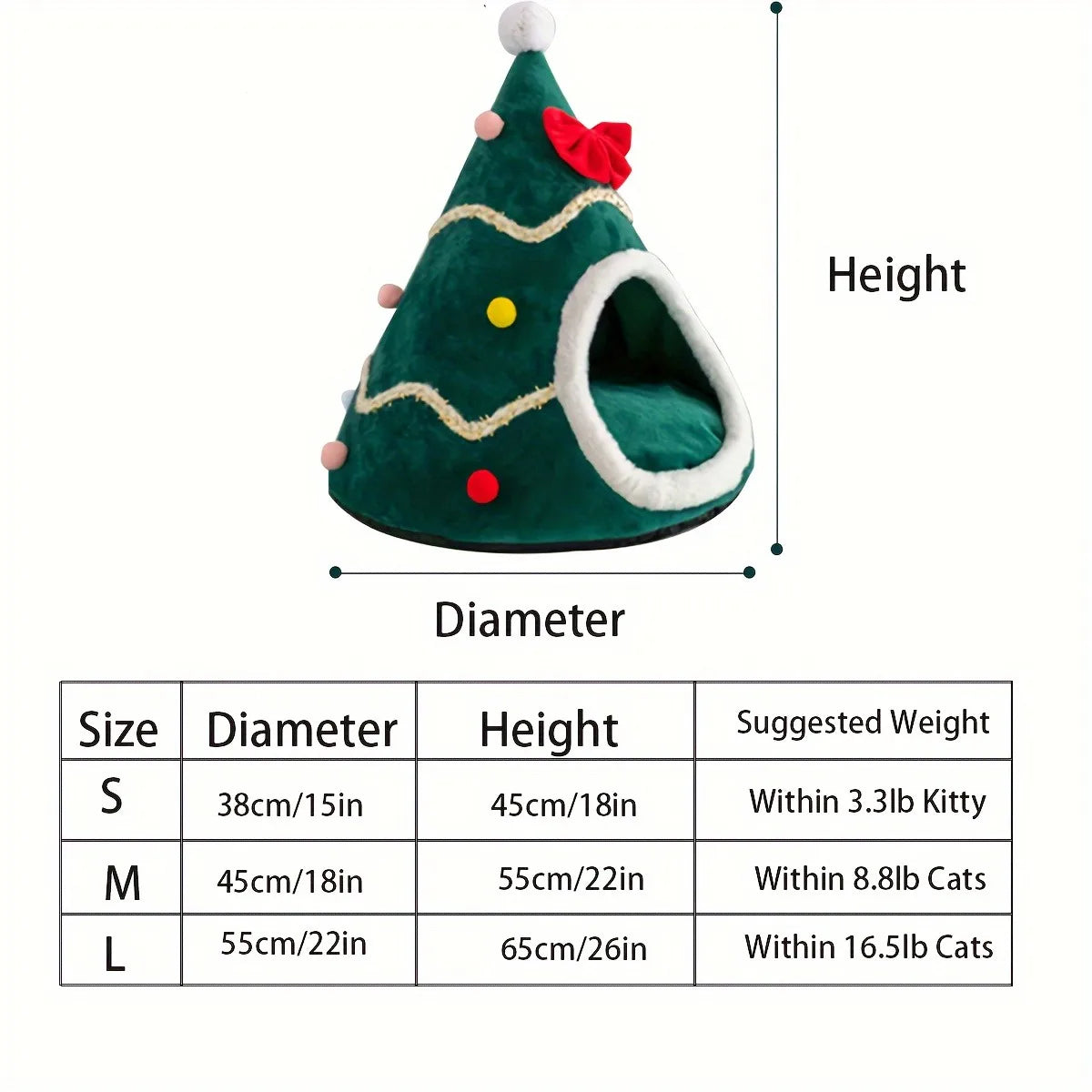 CozyPaw Christmas Bed