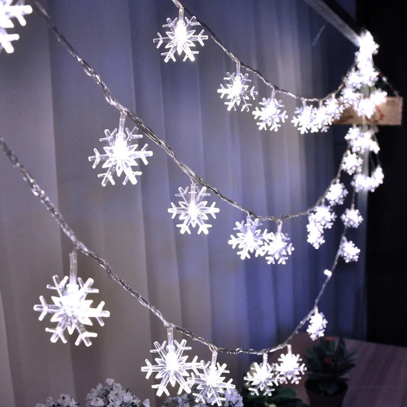 Snowflake LED Sparkle Garland
