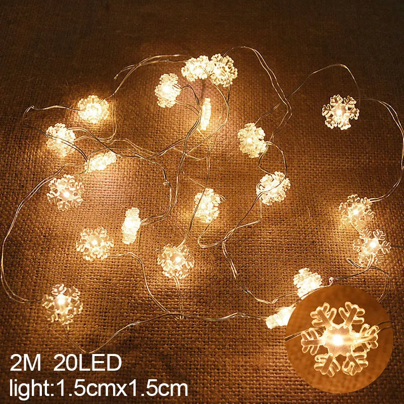 Snowflake LED Sparkle Garland