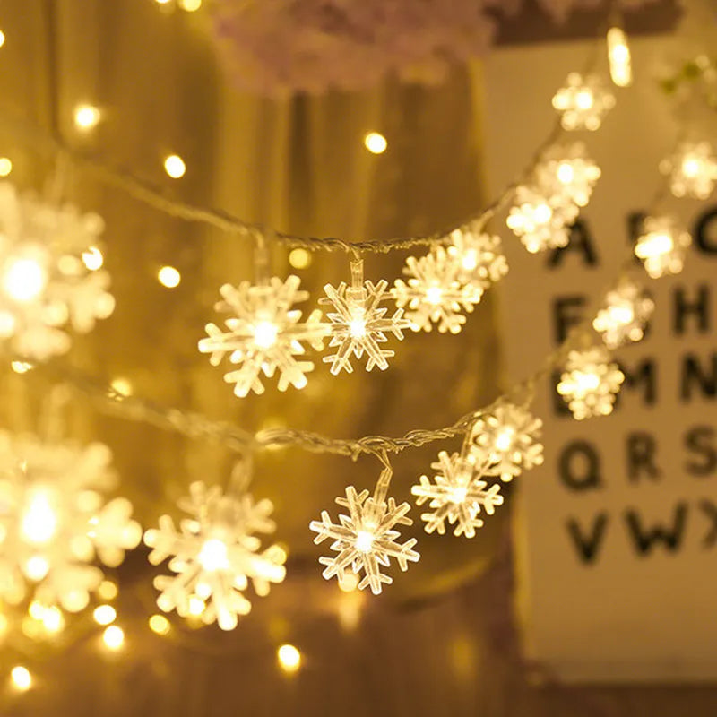 Snowflake LED Sparkle Garland