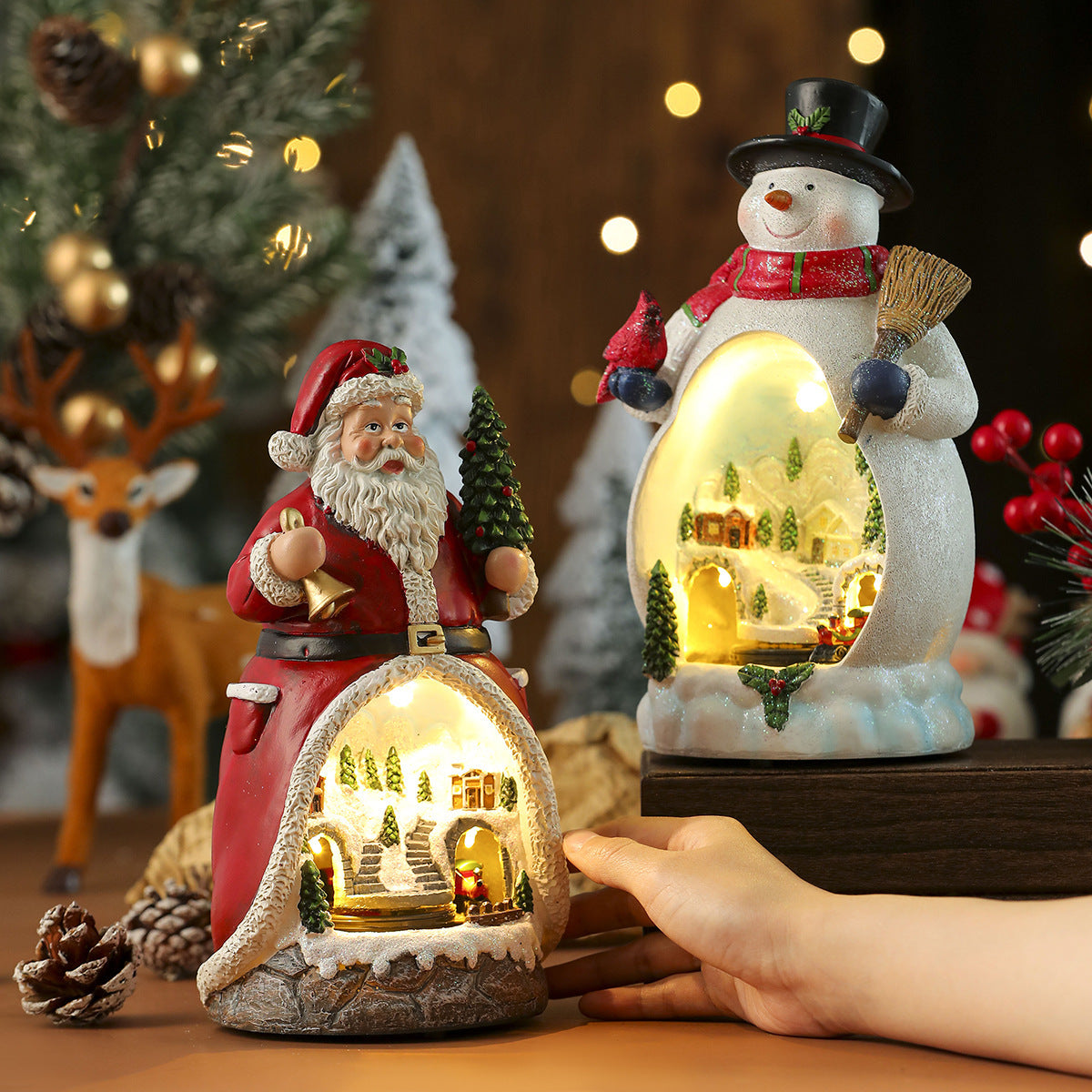 SantaSpin LED Ornament